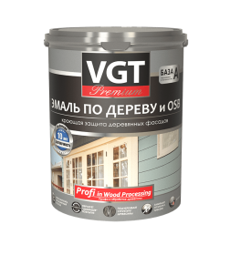Эмаль VGT ВД-АК-1179 по дереву "Профи", супербелая база А, 1 кг