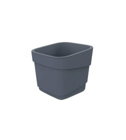 Горшок для цветов фактурный Hills 2,2 л 155х145,5 мм (серый) Полимербыт 4397405