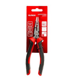 Длинногубцы 180 мм ELITECH 207107