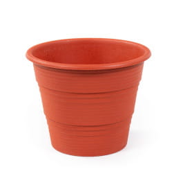 Горшок цветочный "Виолетта" №1, Ø283 мм - 7 л (коричневый) Полесье 75284, пластик