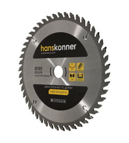 Диск пильный по дереву 185x48Tх20x2.6 мм Hanskonner H9022-185-20/16-48