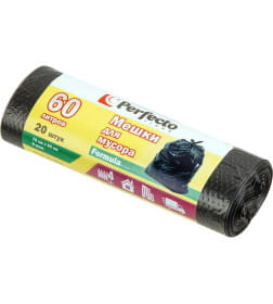 Пакеты для мусора Formula, 60 л, 20 шт., PERFECTO LINEA