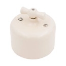 Выключатель 1кл. проходной R. керамика, цвет песочное золото (R1-211-04) 