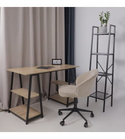 Кресло FOXY, бежевый шенилл Ote Canna 170/черный