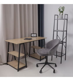 Кресло FOXY, темно-серый шенилл Ote Canna 456/черный