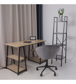 Кресло FOXY, темно-серый шенилл Ote Canna 456/черный