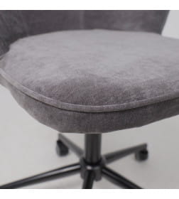 Кресло FOXY, темно-серый шенилл Ote Canna 456/черный