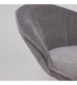 Кресло FOXY, темно-серый шенилл Ote Canna 456/черный