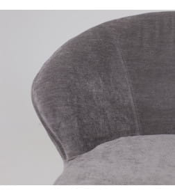 Кресло FOXY, темно-серый шенилл Ote Canna 456/черный