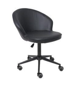 Кресло FOXY, экокожа, черный/черный