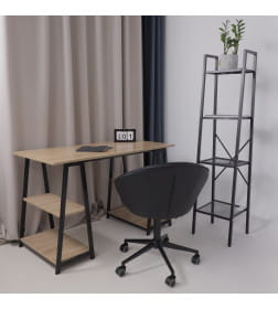 Кресло FOXY, экокожа, черный/черный