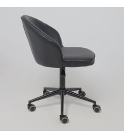 Кресло FOXY, экокожа, черный/черный