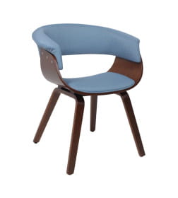Кресло MODY, ткань, небесный XC188-26/орех