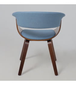 Кресло MODY, ткань, небесный XC188-26/орех