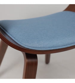 Кресло MODY, ткань, небесный XC188-26/орех