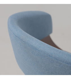 Кресло MODY, ткань, небесный XC188-26/орех