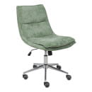 Кресло LOLA, темно-зеленая рогожка GY91-14/хром (116338) 
