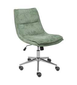 Кресло LOLA, темно-зеленая рогожка GY91-14/хром