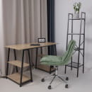 Кресло LOLA, темно-зеленая рогожка GY91-14/хром (116338) 