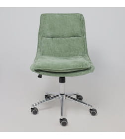 Кресло LOLA, темно-зеленая рогожка GY91-14/хром