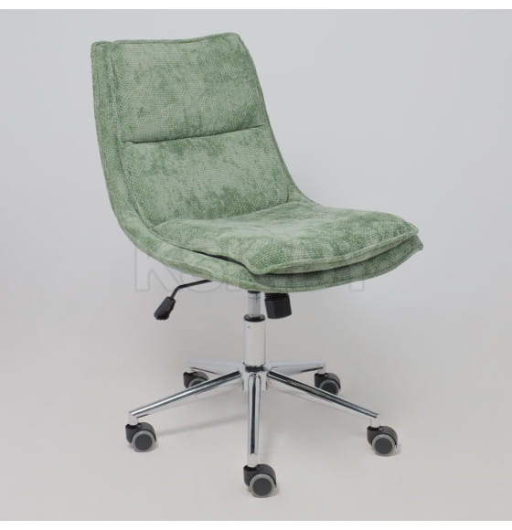 Кресло LOLA, темно-зеленая рогожка GY91-14/хром (116338) 