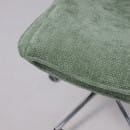 Кресло LOLA, темно-зеленая рогожка GY91-14/хром (116338) 
