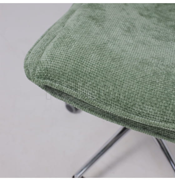 Кресло LOLA, темно-зеленая рогожка GY91-14/хром (116338) 