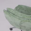 Кресло LOLA, темно-зеленая рогожка GY91-14/хром (116338) 