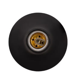 Патрон-основание керамический E27, черный TDM SQ0335-0034