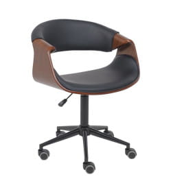 Кресло барное ANGARA, экокожа, черный/черный