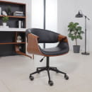 Кресло барное ANGARA, экокожа, черный/черный (115485) 