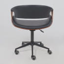 Кресло барное ANGARA, экокожа, черный/черный (115485) 