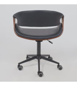 Кресло барное ANGARA, экокожа, черный/черный