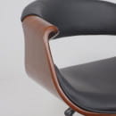 Кресло барное ANGARA, экокожа, черный/черный (115485) 