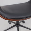 Кресло барное ANGARA, экокожа, черный/черный (115485) 