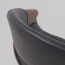 Кресло барное ANGARA, экокожа, черный/черный (115485) 