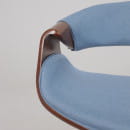 Кресло барное ANGARA, ткань, небесный XC188-26/черный (115486) 