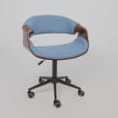 Кресло барное ANGARA, ткань, небесный XC188-26/черный (115486) 