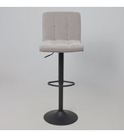 Стул барный LOGOS, серый шенилл Ote Canna 452/черный