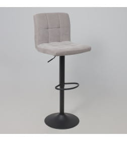 Стул барный LOGOS, серый шенилл Ote Canna 452/черный