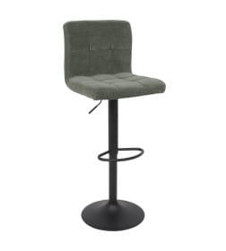 Стул барный LOGOS, темно-зеленый шенилл Ote Canna 352/черный