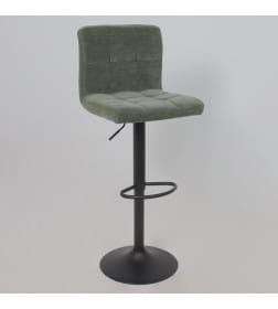 Стул барный LOGOS, темно-зеленый шенилл Ote Canna 352/черный