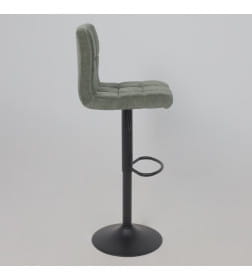 Стул барный LOGOS, темно-зеленый шенилл Ote Canna 352/черный