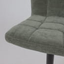 Стул барный LOGOS, темно-зеленый шенилл Ote Canna 352/черный (116356) 