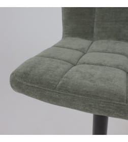 Стул барный LOGOS, темно-зеленый шенилл Ote Canna 352/черный