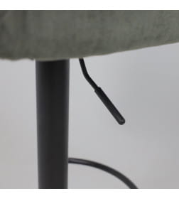 Стул барный LOGOS, темно-зеленый шенилл Ote Canna 352/черный