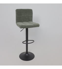 Стул барный LOGOS, темно-зеленый шенилл Ote Canna 352/черный
