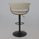 Стул барный ROSSI, экокожа, кремовый C-18/черный (115483) 