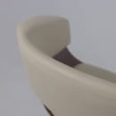 Стул барный ROSSI, экокожа, кремовый C-18/черный (115483) 