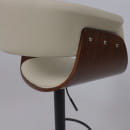 Стул барный ROSSI, экокожа, кремовый C-18/черный (115483) 